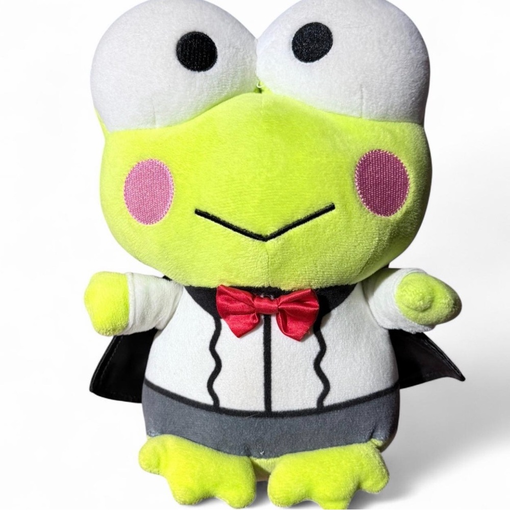 Sanrio Keroppi plush dressed in a tuxedo with cute cape!